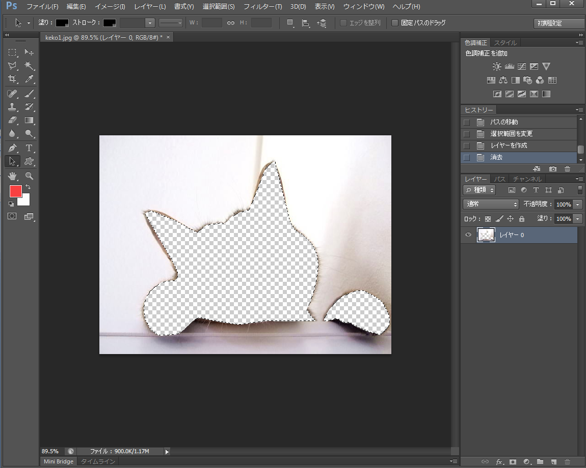 LINEスタンプの作り方（PC編）Photoshopで画像の切り抜き方法